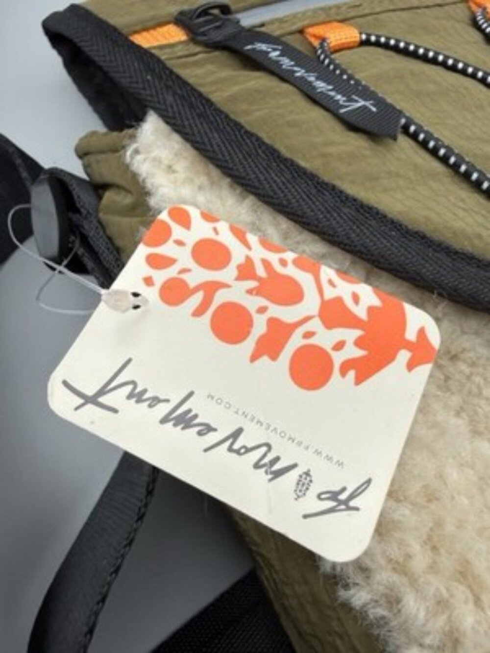 NWT Free People Movement Playoff Sherpa Messenger Bag Olive Green Adult Utility - Picture 3 of 9